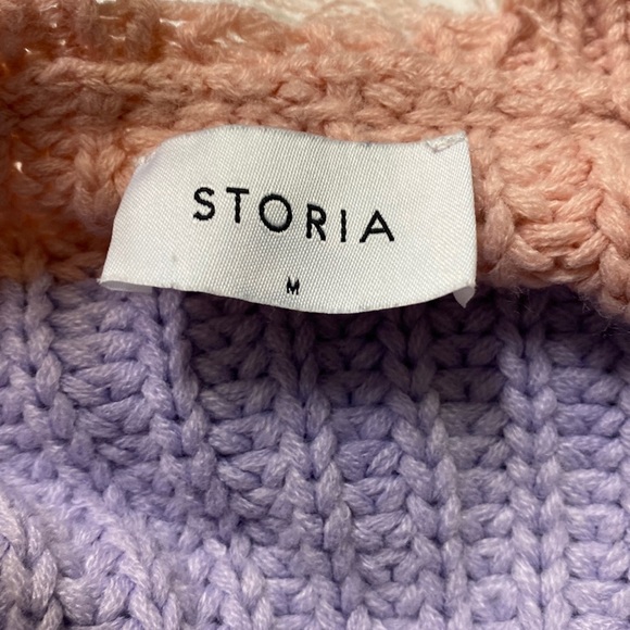 Storia “Candy Land” Distressed Fringed Sweater - Picture 5 of 5